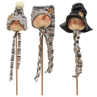 Homegifo Snowy Snowman Wand 3 Asstd. In Multi