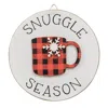 Homegifo Snuggle Season Buffalo Check Mug Circle Easel Sign