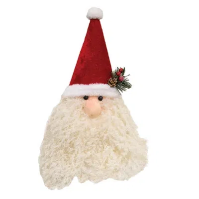 Homegifo Sparkle Beard Santa In Red
