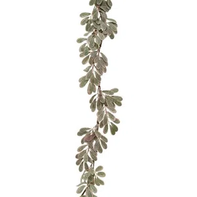 Homegifo Sparkle Holiday Mistletoe Garland In Neutral