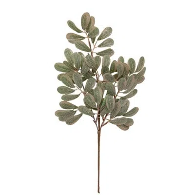 Homegifo Sparkle Holiday Mistletoe Pick In Green