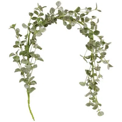 Homegifo Sparkle Silver Dollar Garland In Green