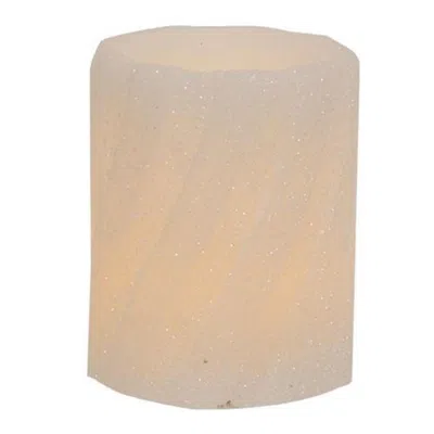 Homegifo Sparkle Sweater Timer Pillar 3" X 4" In Neutral