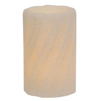 Homegifo Sparkle Sweater Timer Pillar 3" X 5" In Neutral