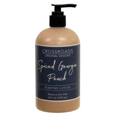 Homegifo Spiced Georgia Peach Hand Lotion 16oz In Blue