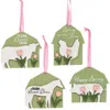 Homegifo *spring Barn Animal & Tulip Layered Ornament 4 Asstd.