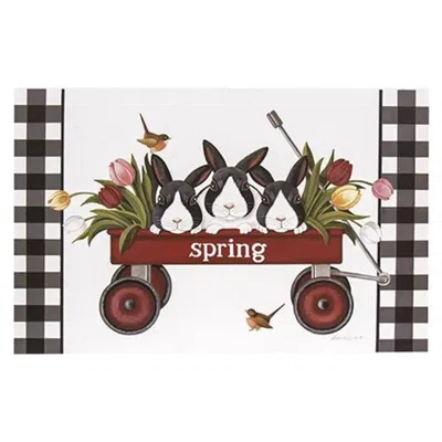 Homegifo *spring Wagon Box Sign In Multi