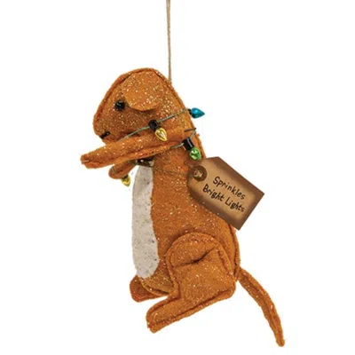 Homegifo *sprinkles Bright Lights Mouse Ornament In Orange