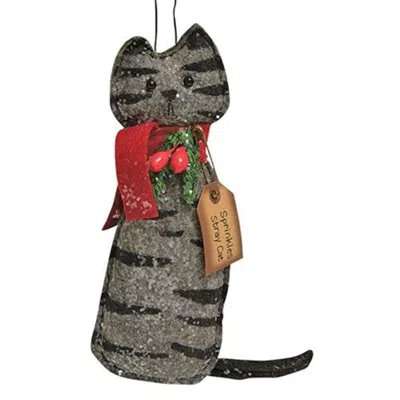 Homegifo Sprinkles Stray Cat Ornament In Gray