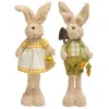 Homegifo *standing Mr & Mrs. Garden Bunny 2 Asstd.