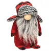 Homegifo Standing Red & Black Gray Beard Gnome