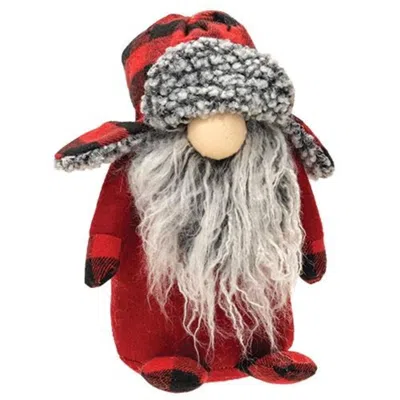 Homegifo Standing Red & Black Gray Beard Gnome