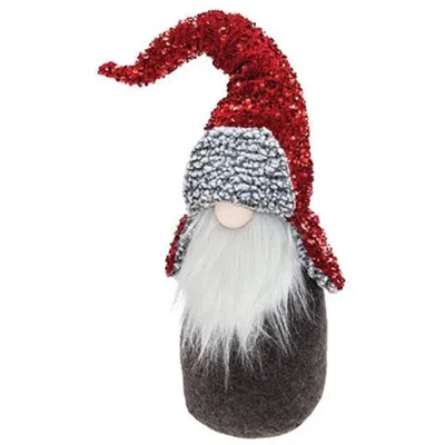 Homegifo Standing Red Sequin Gnome In Multi