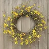 Homegifo Star Forsythia Wreath 20"