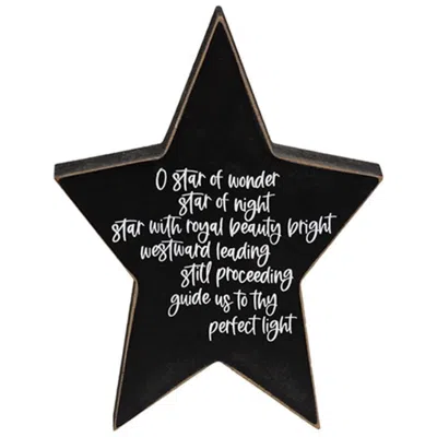 Homegifo Star Of Wonder Chunky Star Sitter In Black