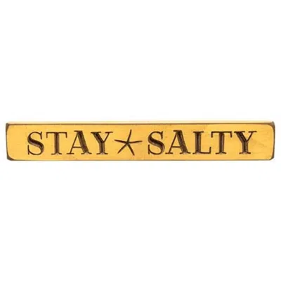 Homegifo Stay Salty Engraved Block 12" In Neutral