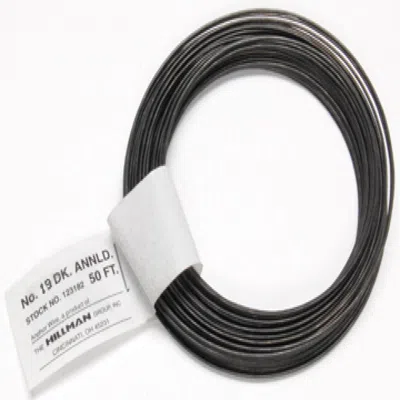 Homegifo Steel Wire - 19 Gauge - 50 Feet In Black