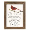 Homegifo Stop & Smile Cardinal Framed Print 12" X 16"