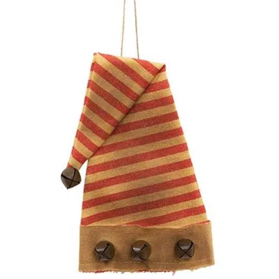 Homegifo Striped Santa Hat Ornament In Multi