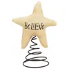 Homegifo Stuffed Believe Star Tree Topper