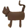 Homegifo Stuffed Brown Primitive Cat W/yarn Ball