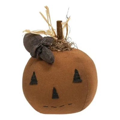 Homegifo Stuffed Jack O Lantern Doll With Mouse In Brown