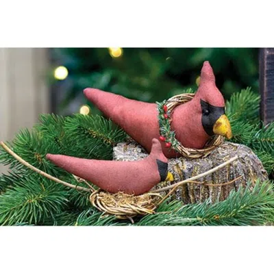 Homegifo Stuffed Nesting Cardinal In Red