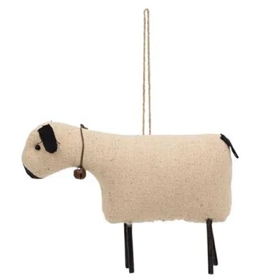Homegifo Stuffed Primitive Sheep Ornament In Neutral
