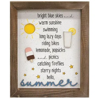 Homegifo Summer Shadowbox Frame In Neutral