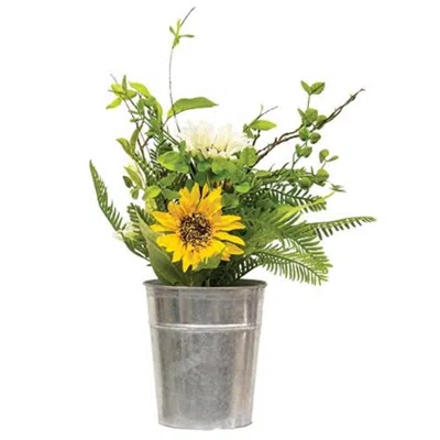 Homegifo Summer Summit Pot 16" In Metallic