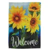 Homegifo Let It Snow Burlap Garden Flag