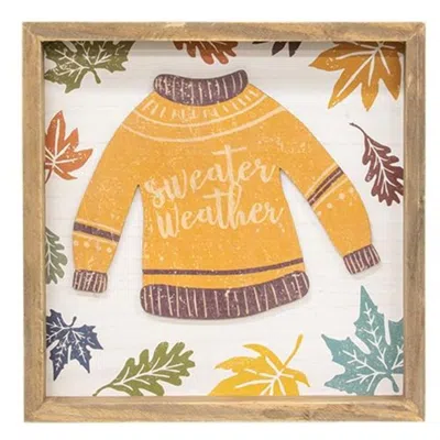 Homegifo *sweater Weather Distressed Frame In Multi