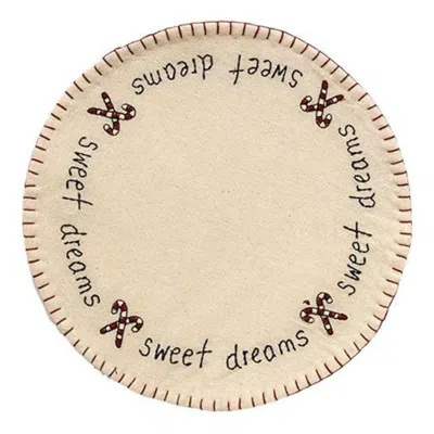 Homegifo Sweet Dreams Candle Mat In Neutral