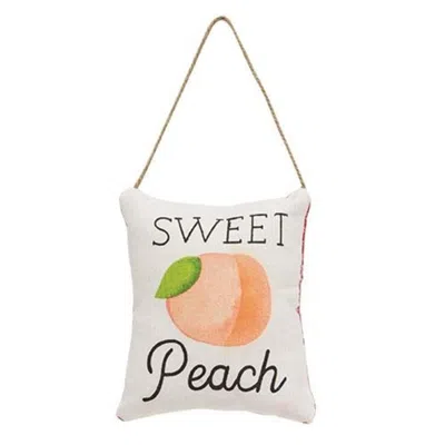Homegifo *sweet Peach Pillow Ornament In Multi