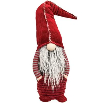 Homegifo Tall Standing Red Sparkle Seam Gnome