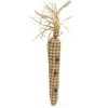 Homegifo Tan & Cream Buffalo Check Fabric Carrot W/rusty Bells