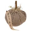 Homegifo Tan & Cream Stuffed "gather" Mini Pumpkin