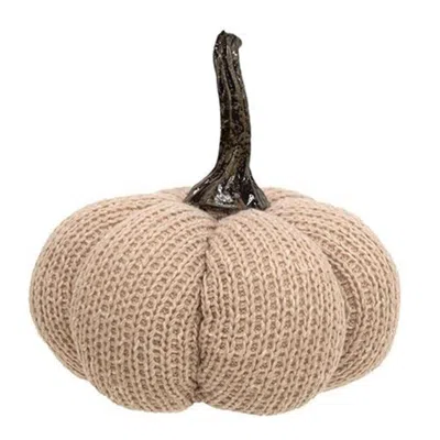 Homegifo *tan Knit Pumpkin Medium In Neutral
