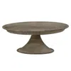 Homegifo Textured Gray Metal Pillar Tray