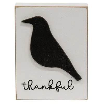 HOMEGIFO THANKFUL CROW BLOCK