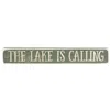 Homegifo The Lake Is Calling Engraved Block 12"