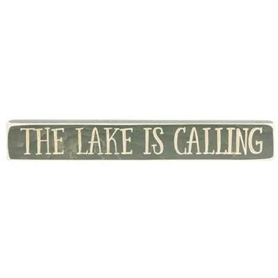 Homegifo The Lake Is Calling Engraved Block 12"