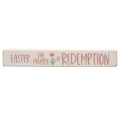 Homegifo The Promise Of Redemption Painted Wood Block 12"