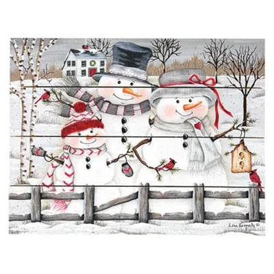 Homegifo The Snow Family Pallet Art In Multi