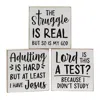Homegifo God Might Not Judge Square Block 3 Asstd.