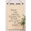 Homegifo *there Are Always Flowers Fabric Wall Hanging