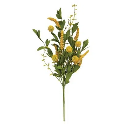 Homegifo Thistle Ball And Heather Spray In Green