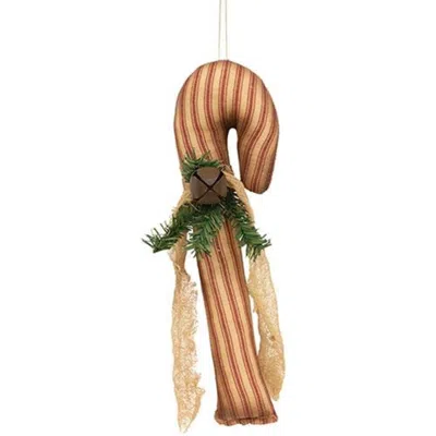 Homegifo Ticking Stripe Candy Cane In Brown