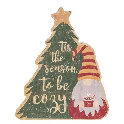 Homegifo *tis The Season Hot Cocoa Gnome & Tree Chunky Sitter In Multi