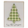 Homegifo Tis The Season Plaid Tree Block